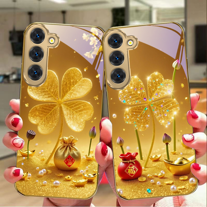 Phone Cases Galaxy S26 Ultra - Capa de celular de vidro dourado