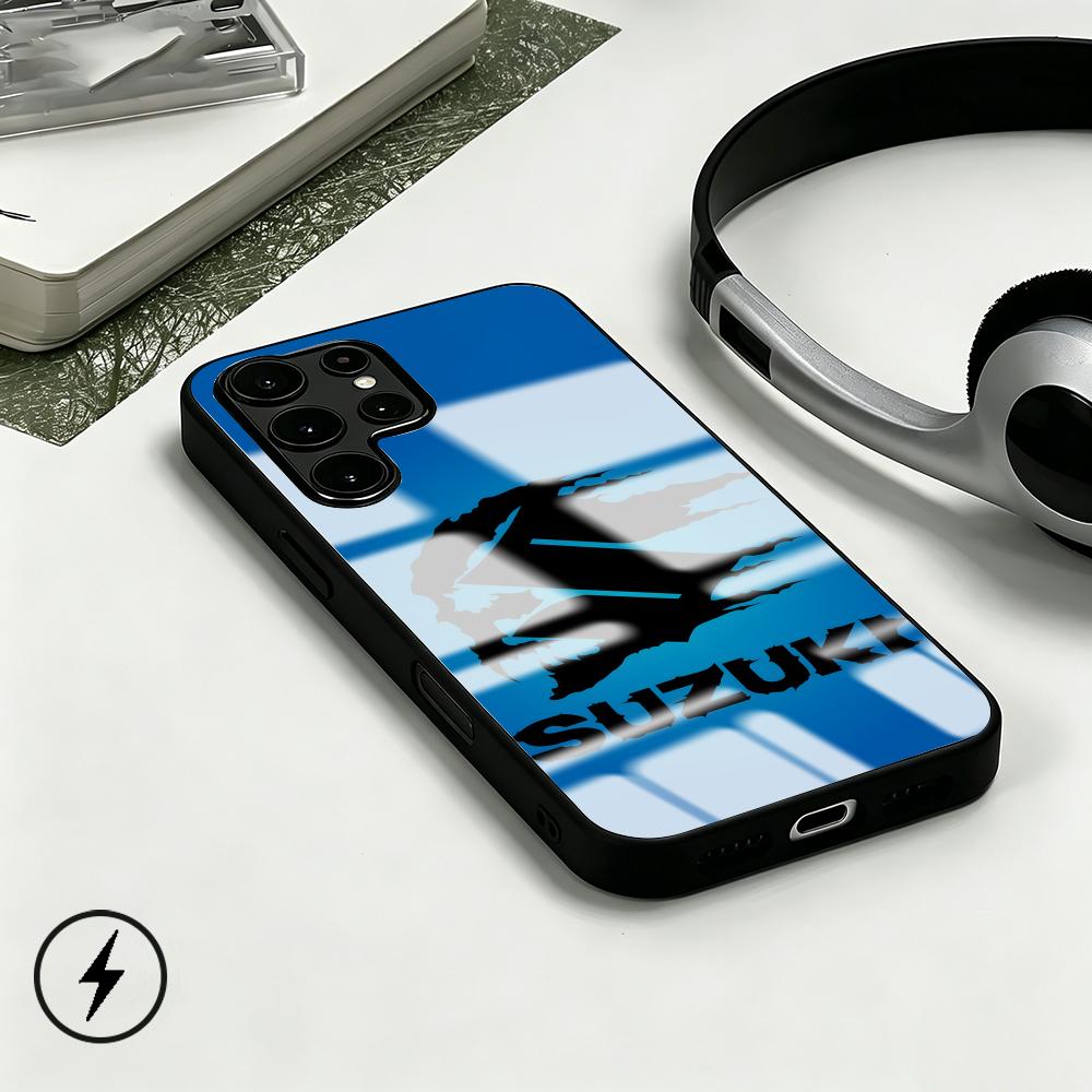 Phone Cases Samsung S25 - Capa de Telefone com Logo Suzuki-Now