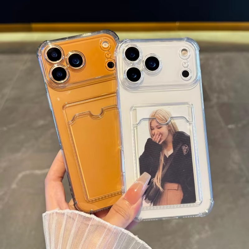Phone Cases That Hold Cards - Capa Transparente com Slot para Cartão