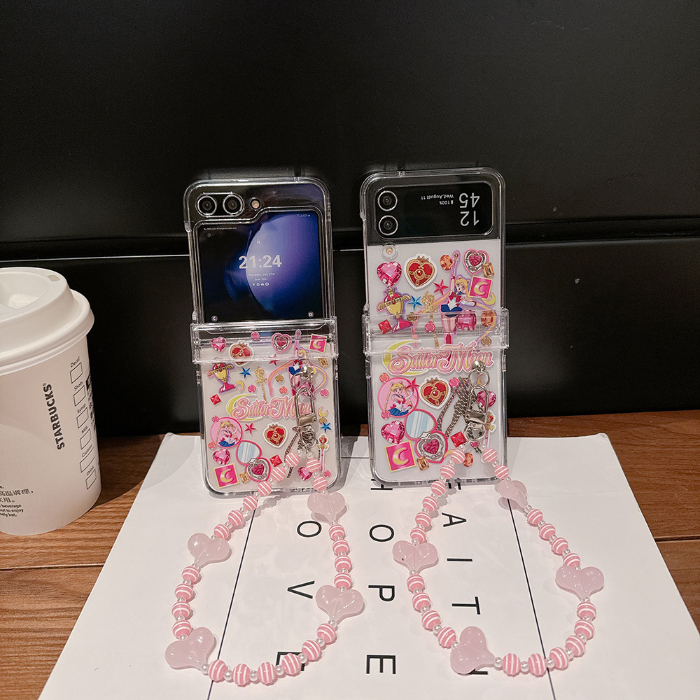 Phone Cases Z Flip 7 - Capa de Telefone Fofa de Anime
