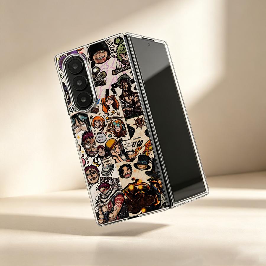 Phone Cases One Piece - Capa Transparente Macia para Celular Crew