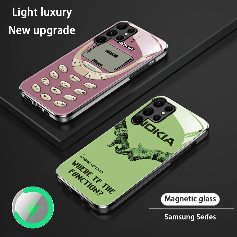 Phone Cases Samsung S25 - Capa Magnética de Vidro para Celular