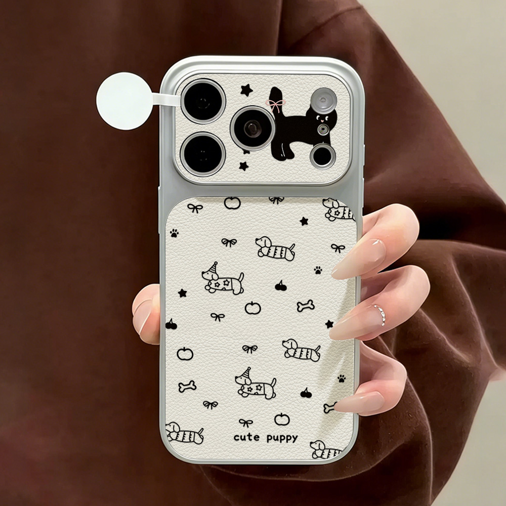 Phone Cases With Camera Cover - Capa de Couro Protetora Antichoque com