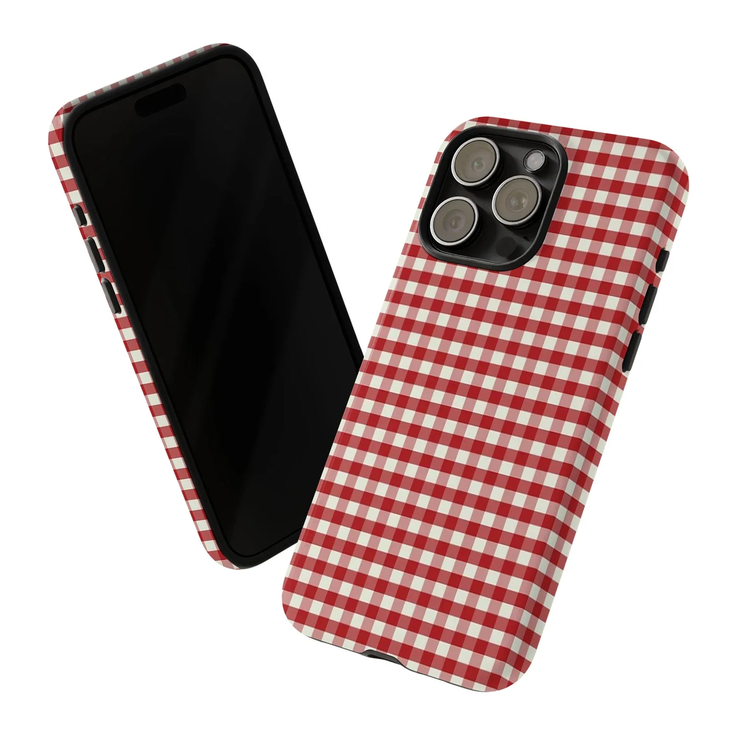 Retro vermelho gingham fosco r - Phone Cases Burga avaliação e preço