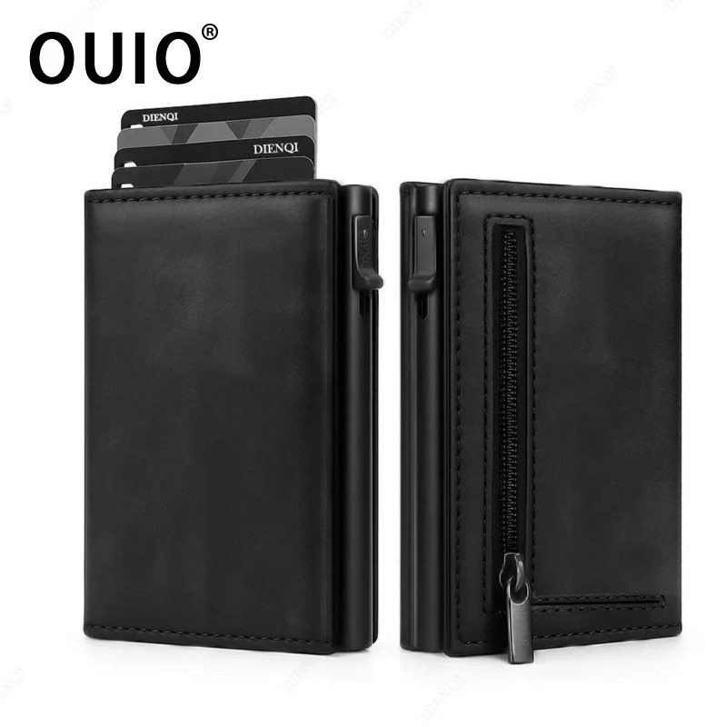 OUIO Carteira Masculina RFID p - Card Holder Slim Case avaliação e preço