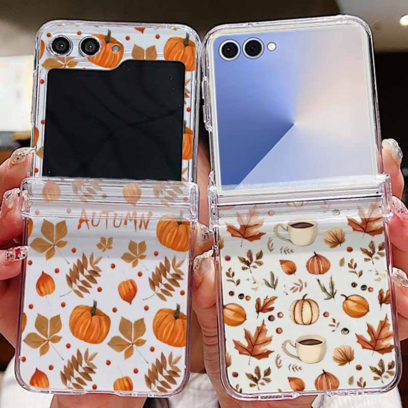 Outono maple leaf padrão caso  - Phone Cases Z Flip 7 avaliação e preço