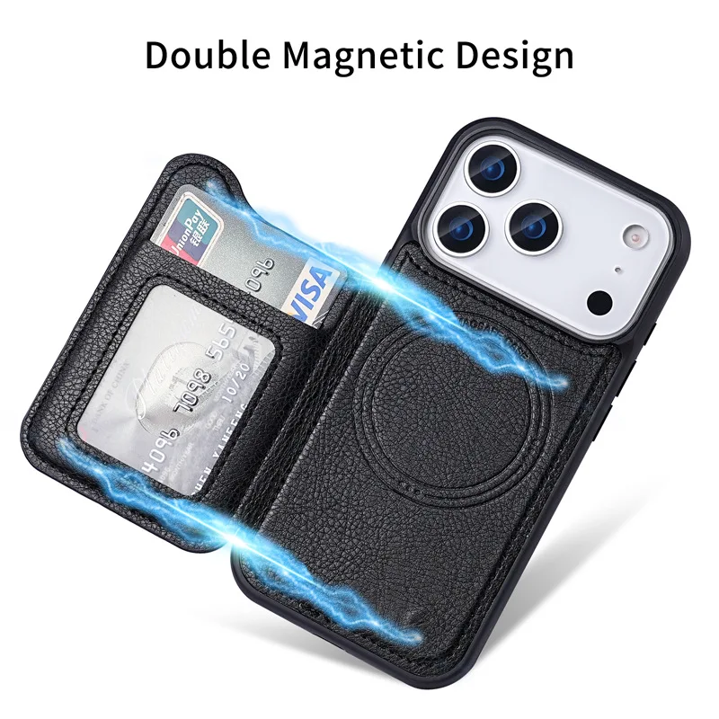 Para magsafe magnético flip co - Phone Cases That Hold Cards avaliação e preço