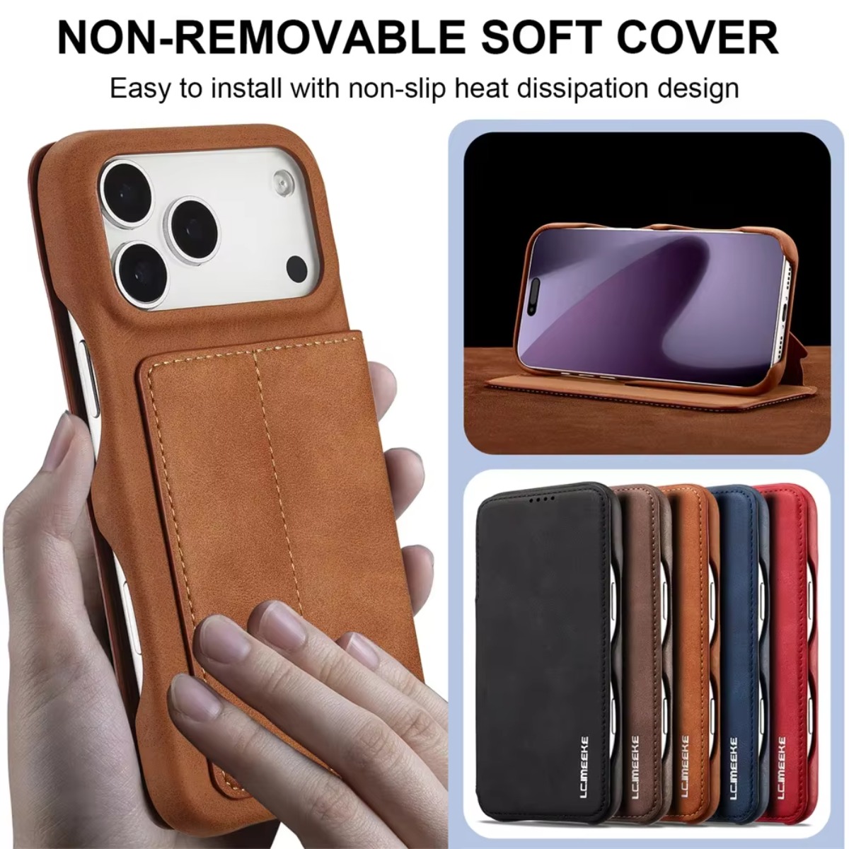 Carteira de couro magnética fl - Phone Cases That Hold Cards avaliação e preço