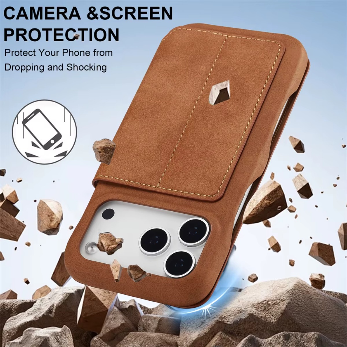 Carteira de couro magnética fl - Phone Cases That Hold Cards avaliação e preço