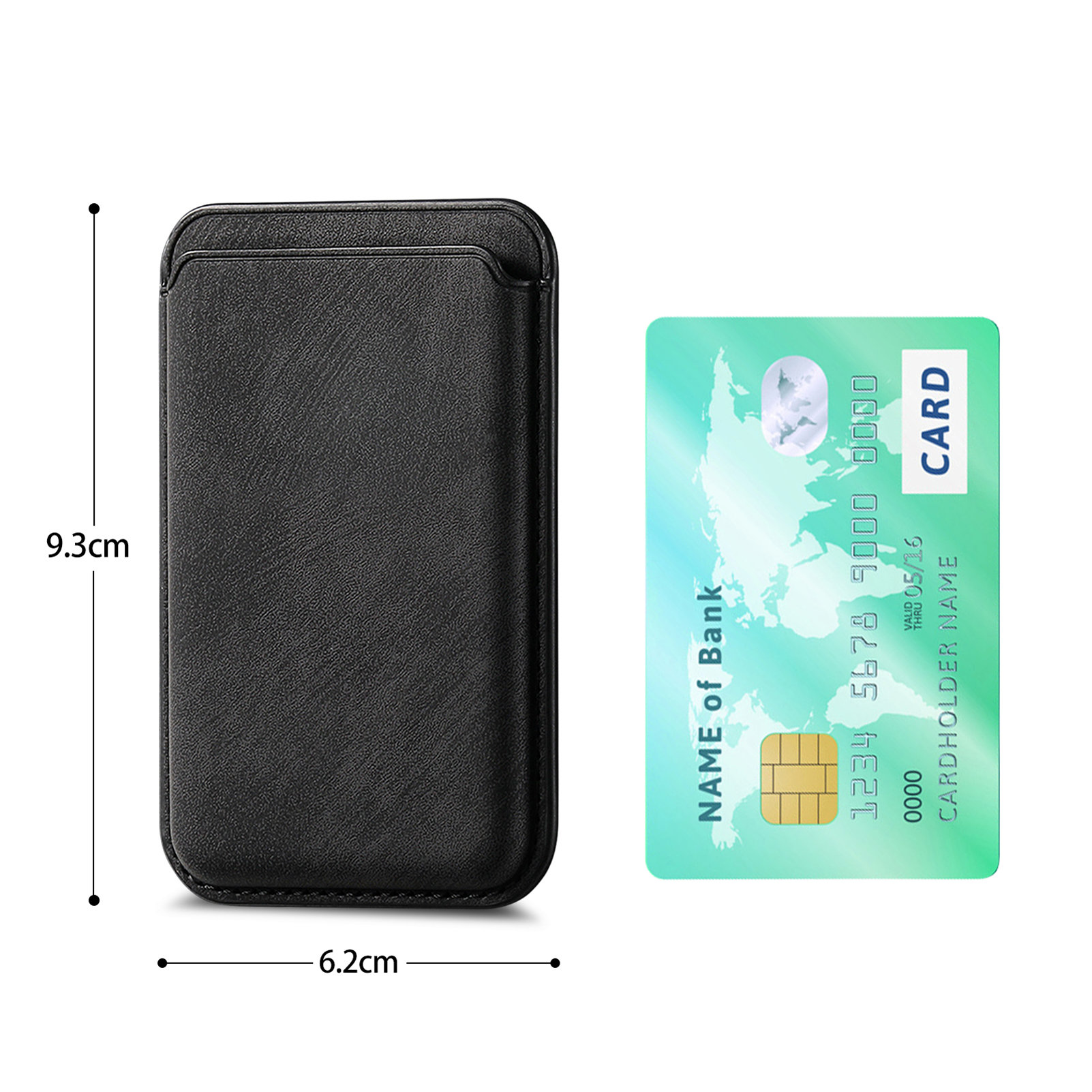 Bolsa de cartão de couro pu re - Phone Cases That Hold Cards avaliação e preço