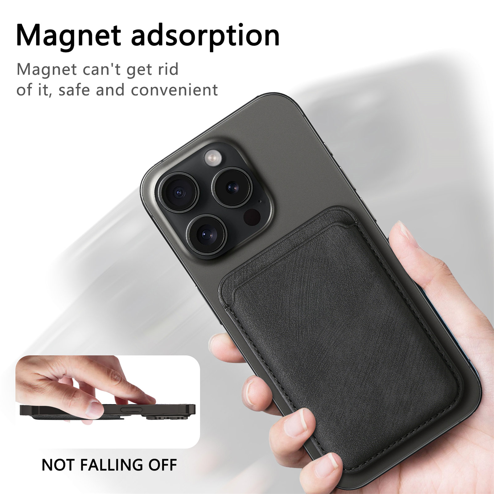 Bolsa de cartão de couro pu re - Phone Cases That Hold Cards avaliação e preço