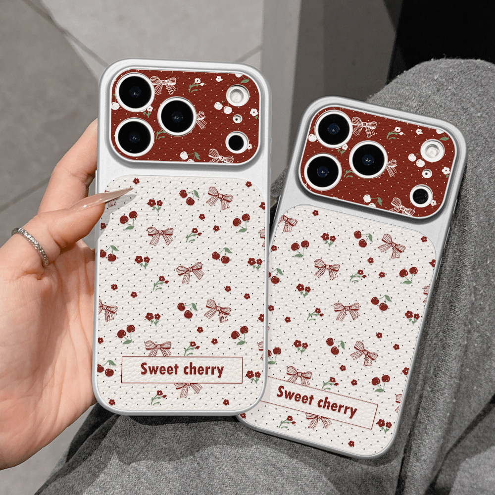 Capa de Couro com Laço de Cere - Phone Cases With Camera Cover avaliação e preço