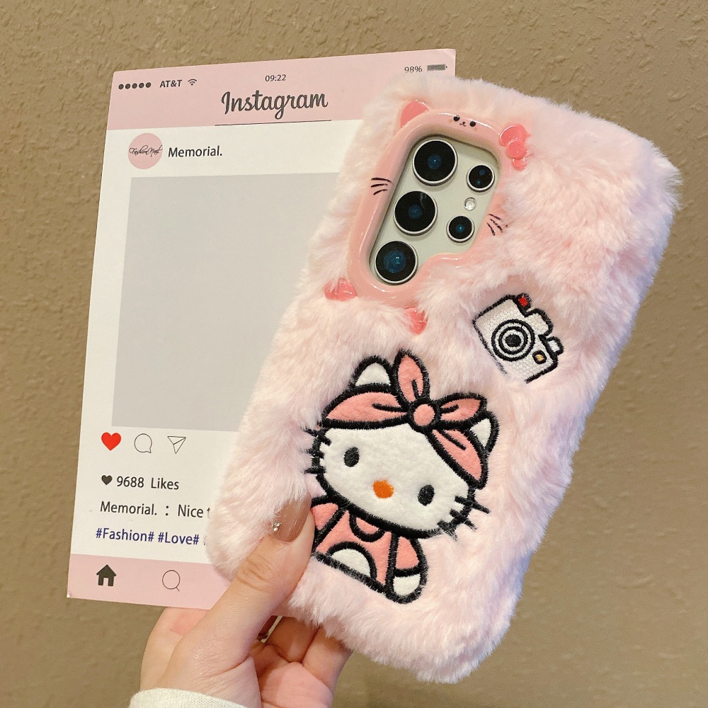 Bonito câmera 3d de pelúcia kt - Phone Cases With Camera Cover avaliação e preço