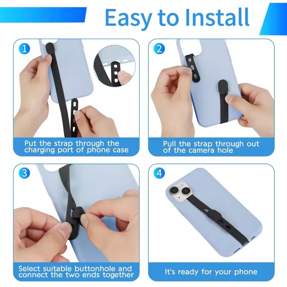2 Peças de Alça de Silicone Po - Phone Cases Rubber avaliação e preço