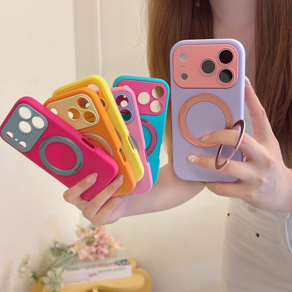 INS Magnético 360 °   Capa de  - Phone Cases Holder avaliação e preço